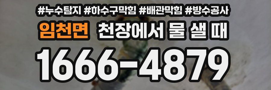 임천면 천장에서 물 샐 때
