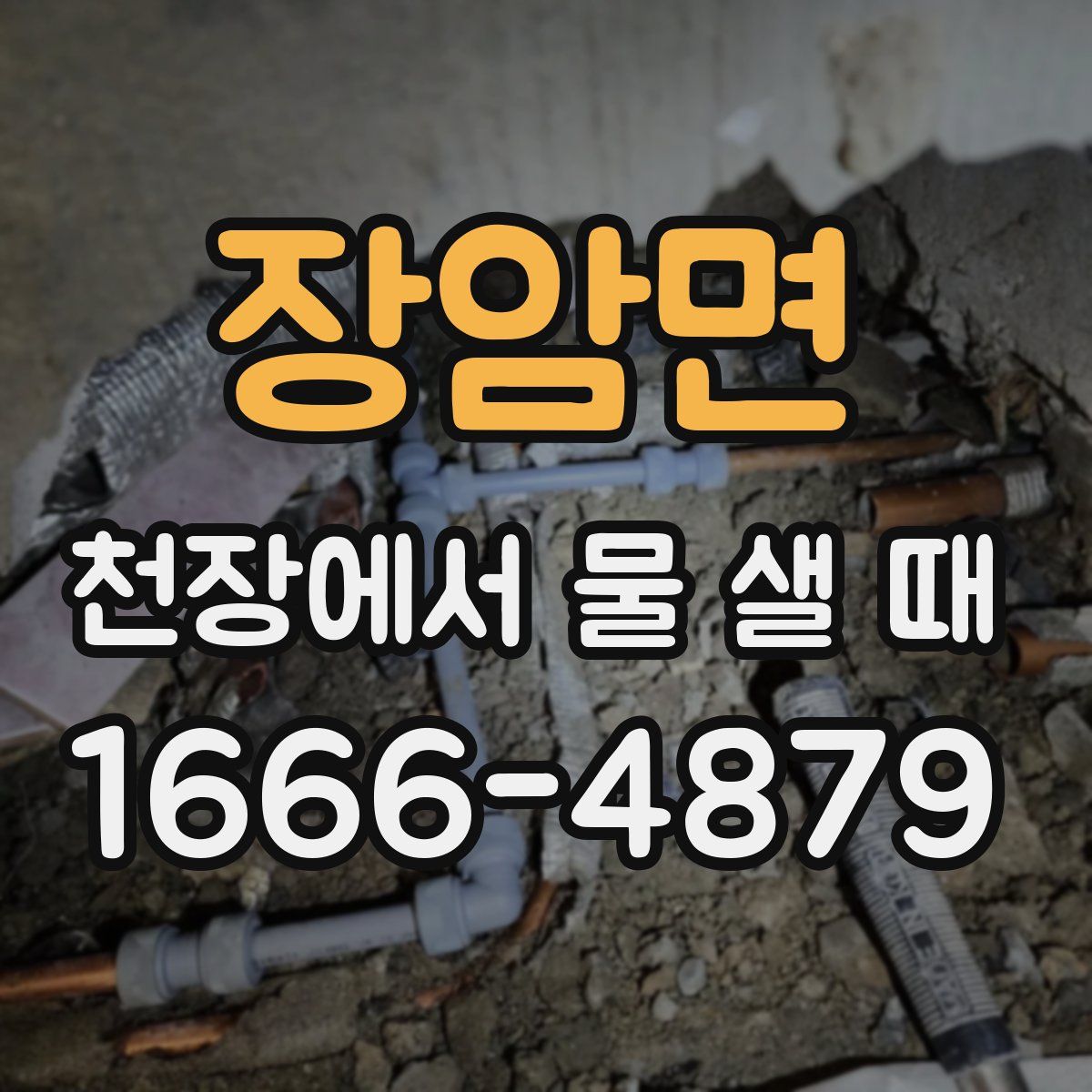 장암면 천장에서 물 샐 때