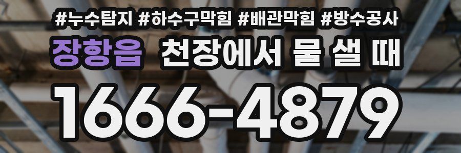 장항읍 천장에서 물 샐 때