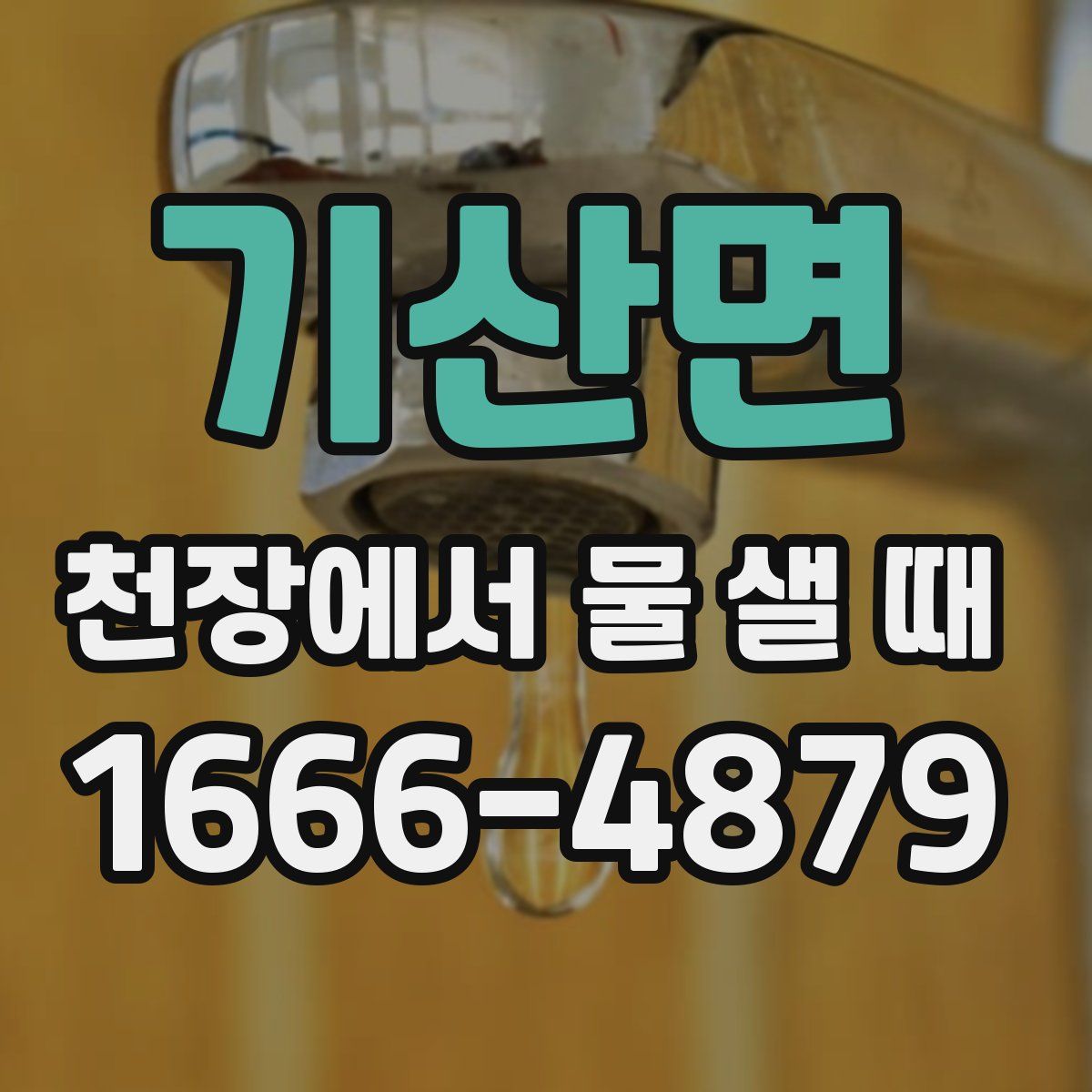 기산면 천장에서 물 샐 때