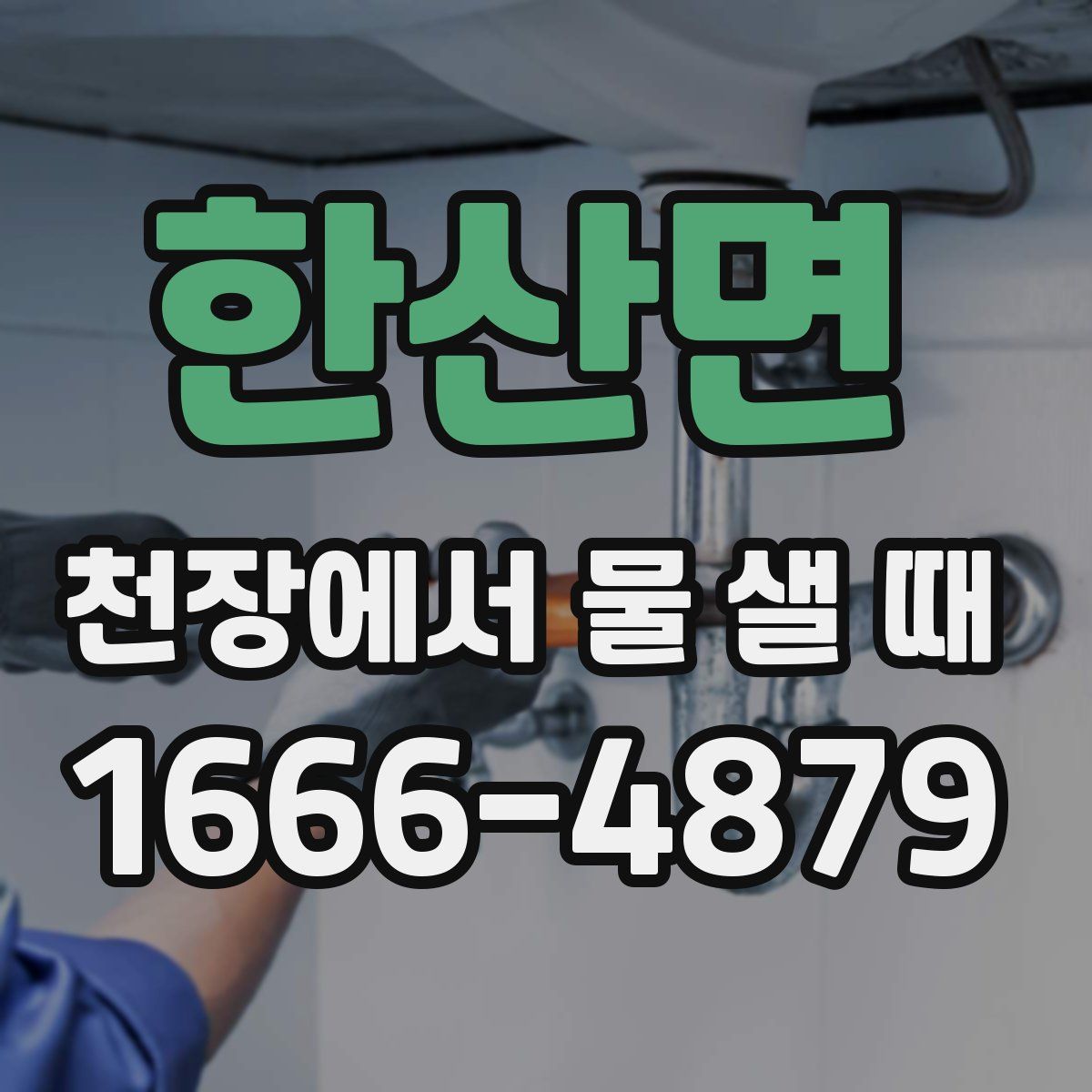 한산면 천장에서 물 샐 때