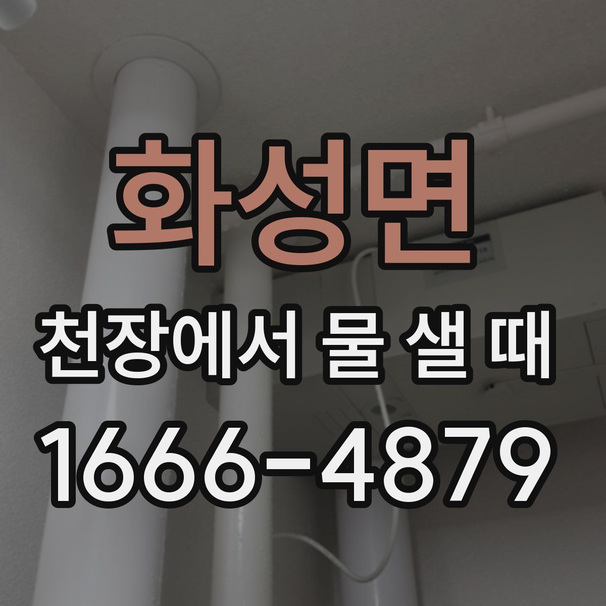 화성면 천장에서 물 샐 때