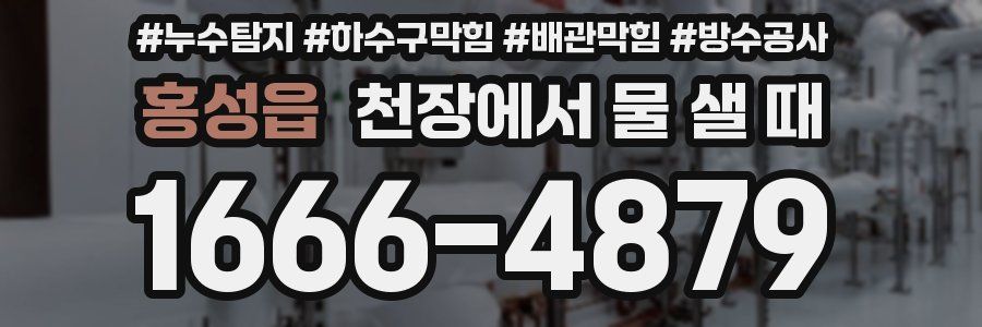 홍성읍 천장에서 물 샐 때