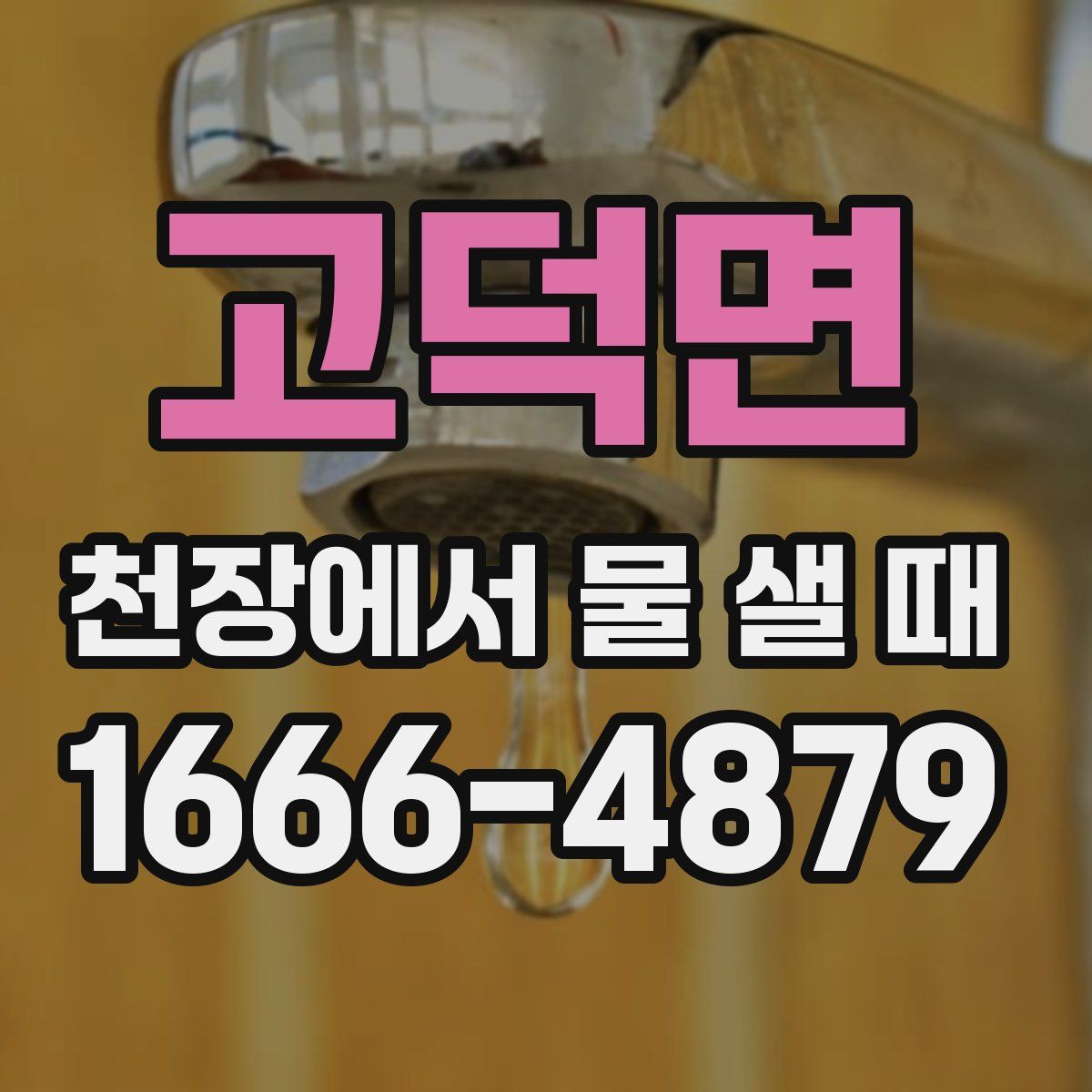 고덕면 천장에서 물 샐 때