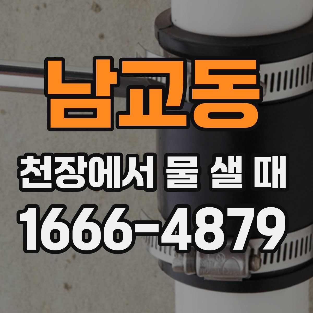 남교동 천장에서 물 샐 때