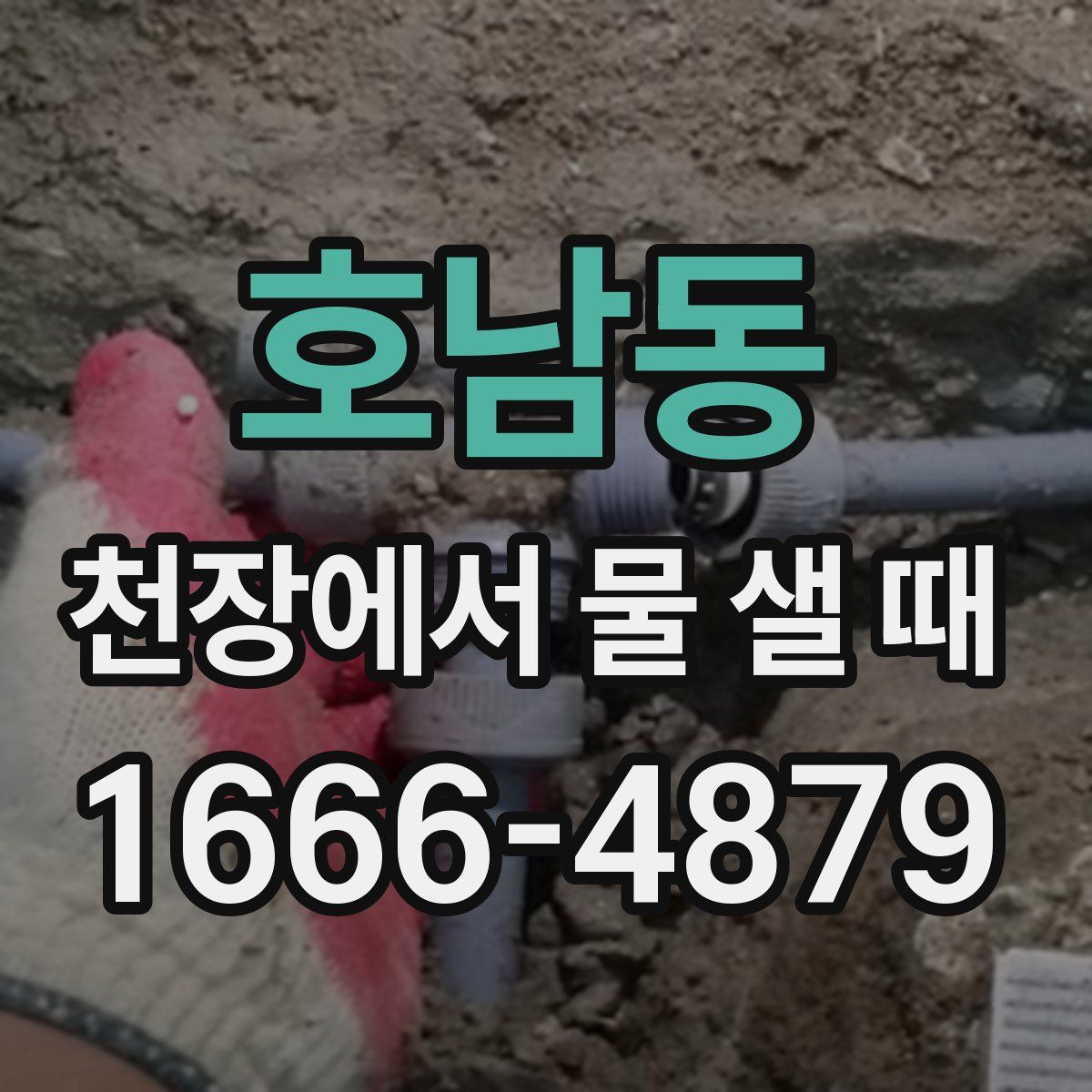 호남동 천장에서 물 샐 때