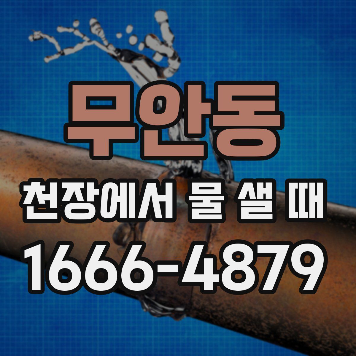 무안동 천장에서 물 샐 때