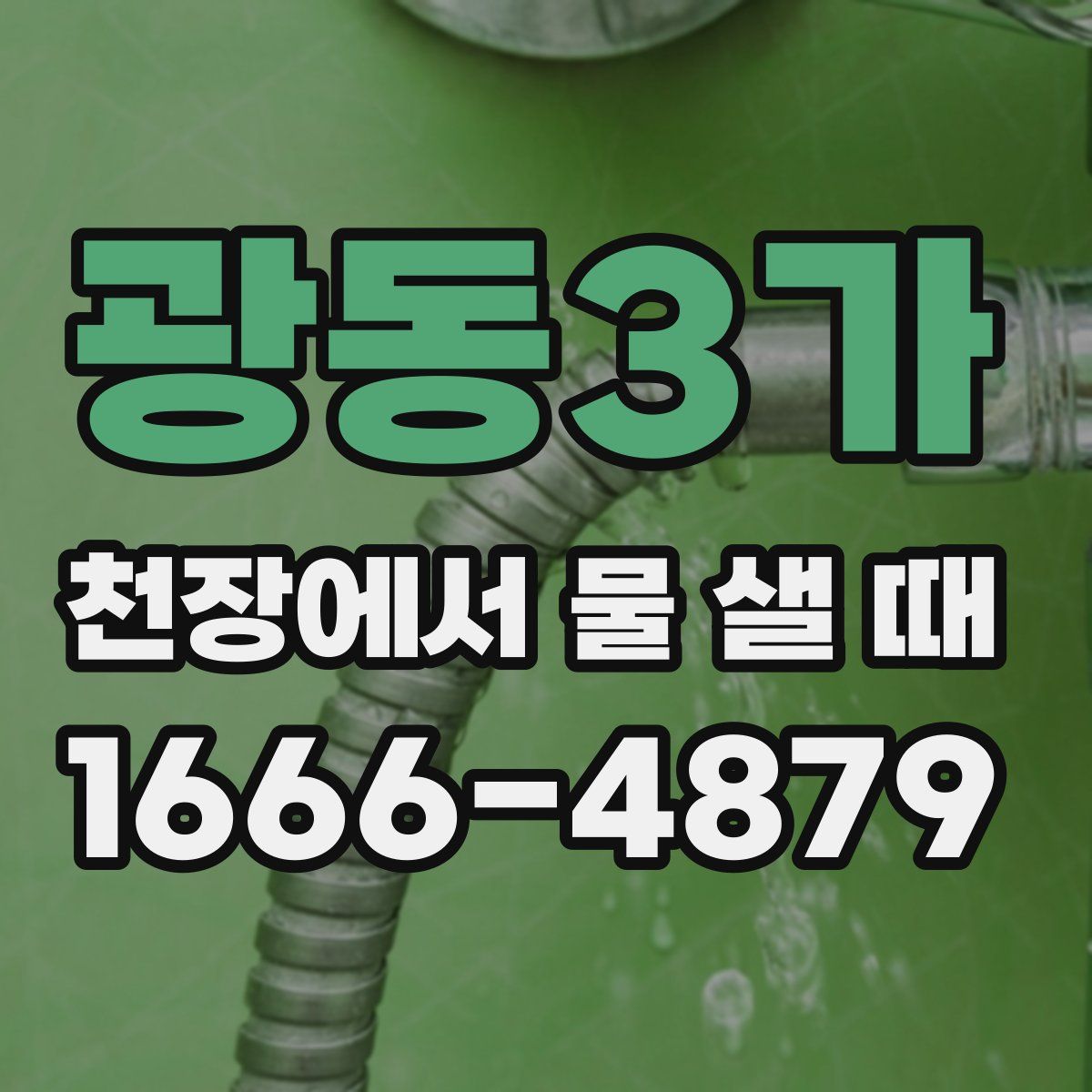 광동3가 천장에서 물 샐 때