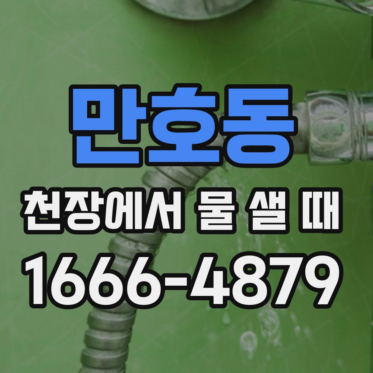 만호동 천장에서 물 샐 때