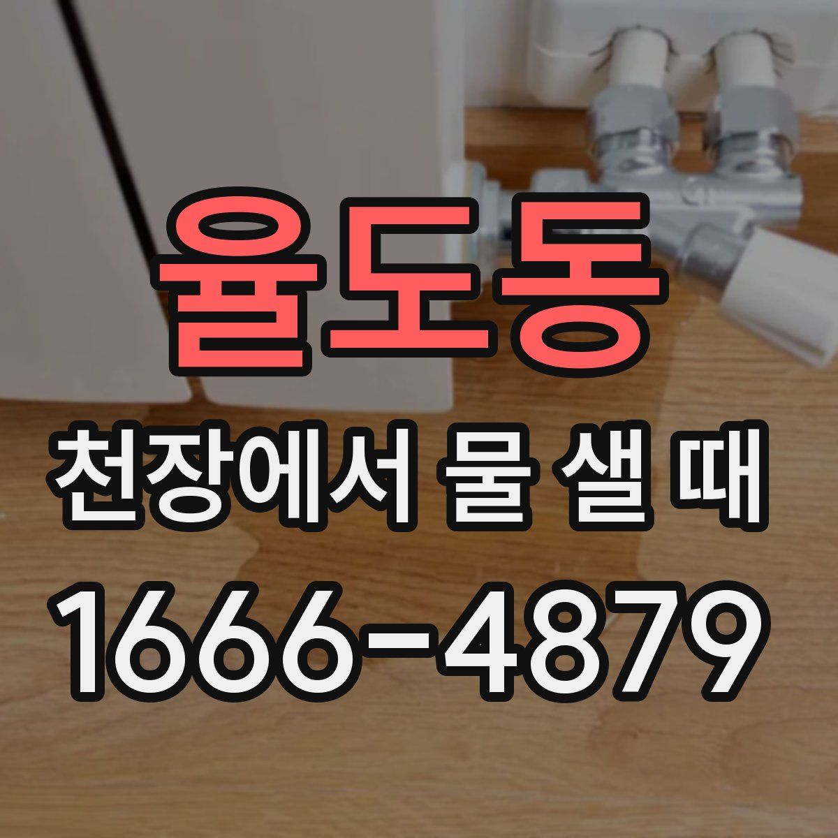 율도동 천장에서 물 샐 때