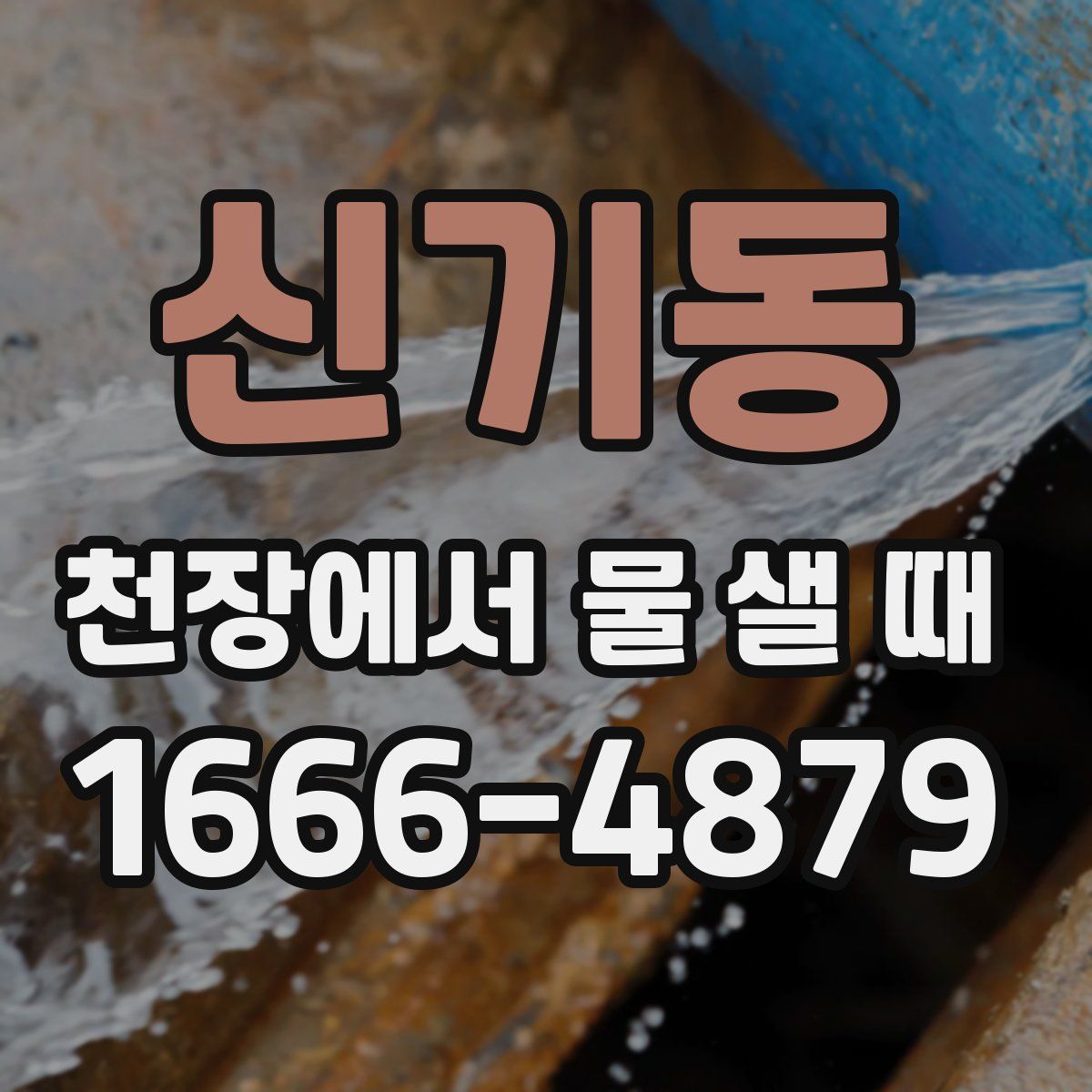 신기동 천장에서 물 샐 때