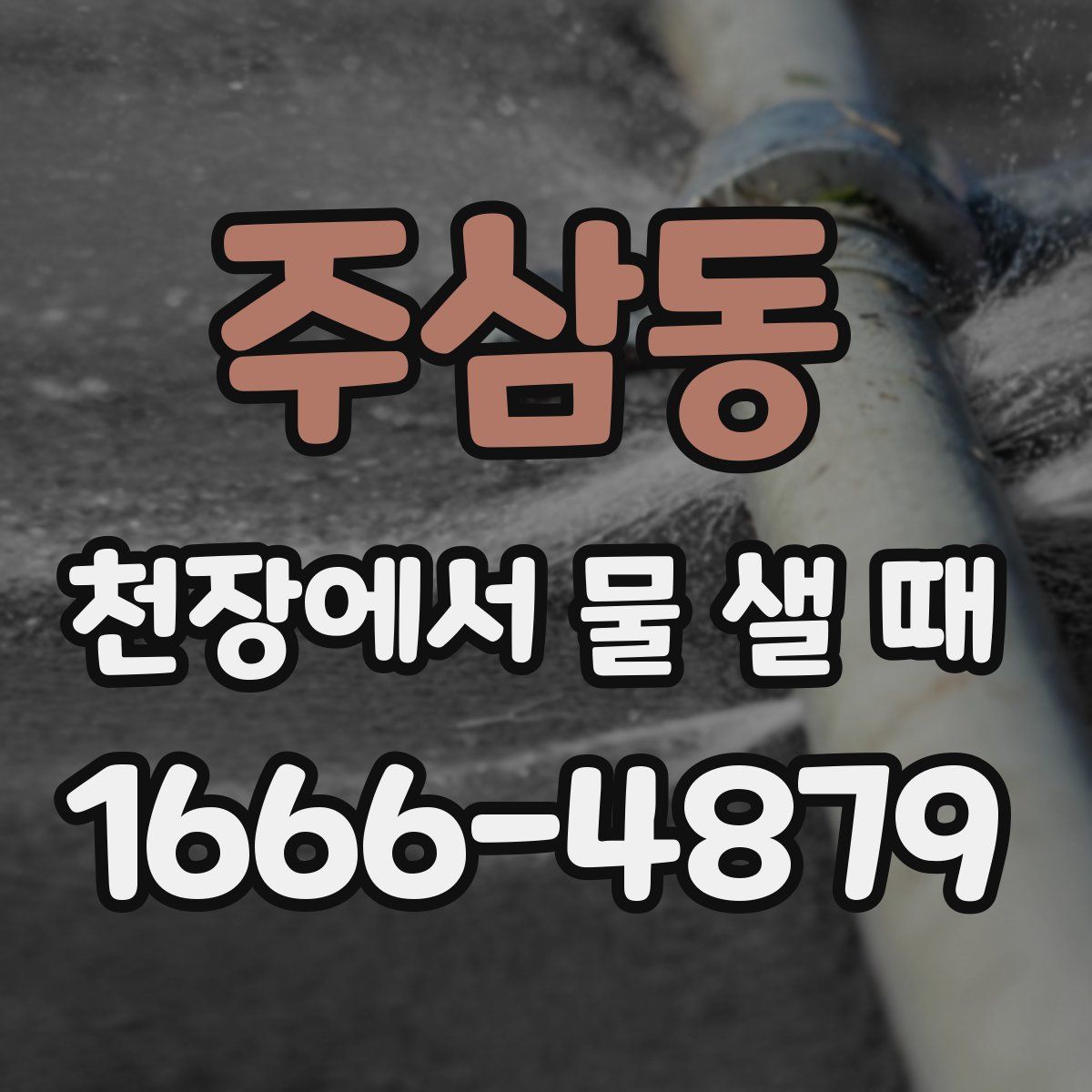 주삼동 천장에서 물 샐 때