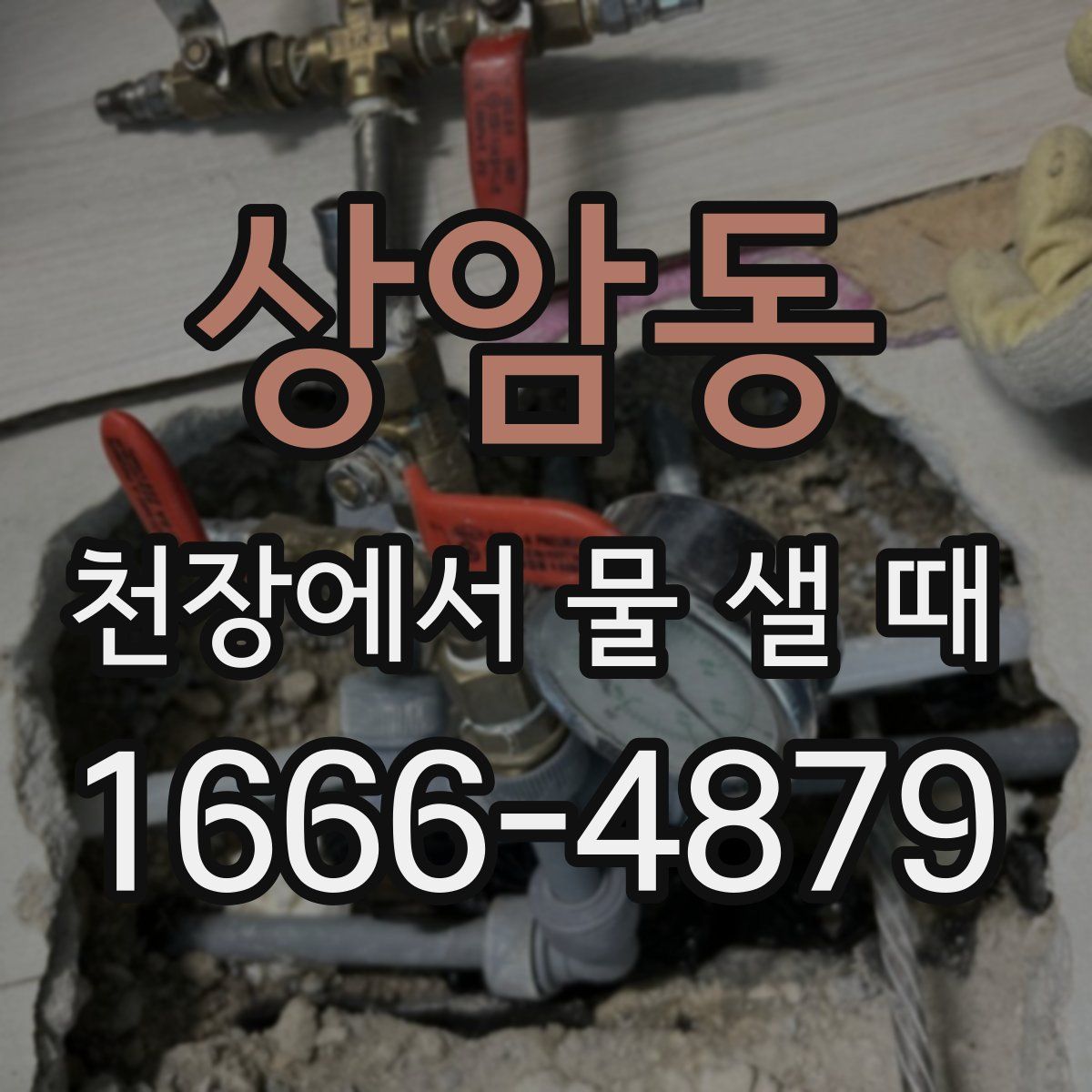 상암동 천장에서 물 샐 때