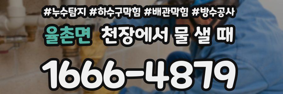 율촌면 천장에서 물 샐 때