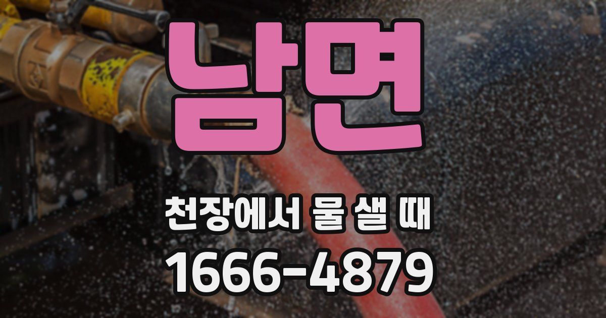 남면 천장에서 물 샐 때