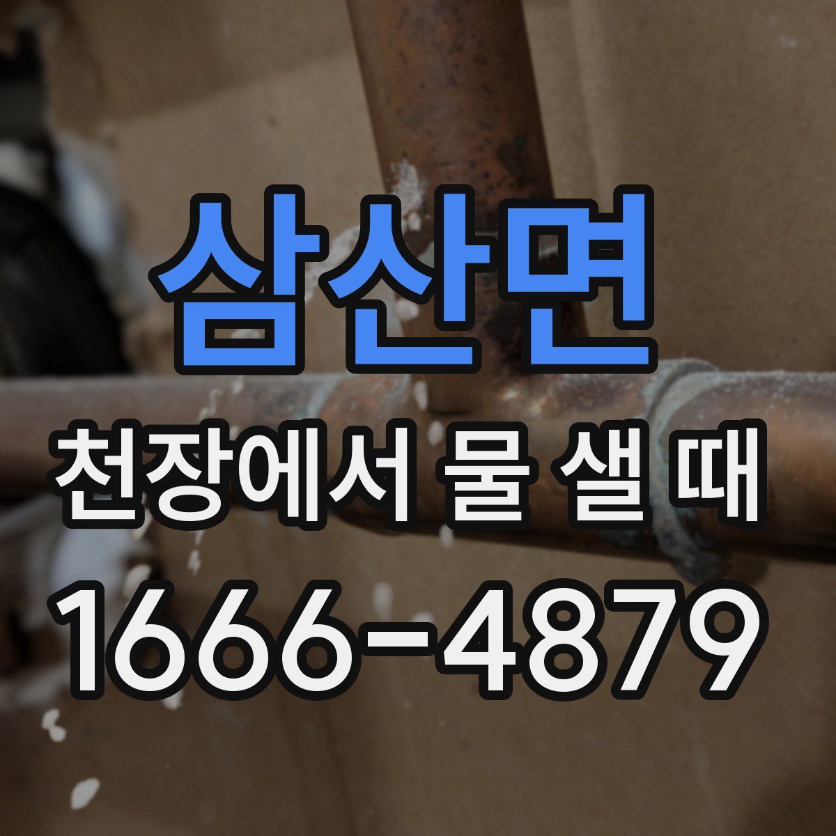 삼산면 천장에서 물 샐 때