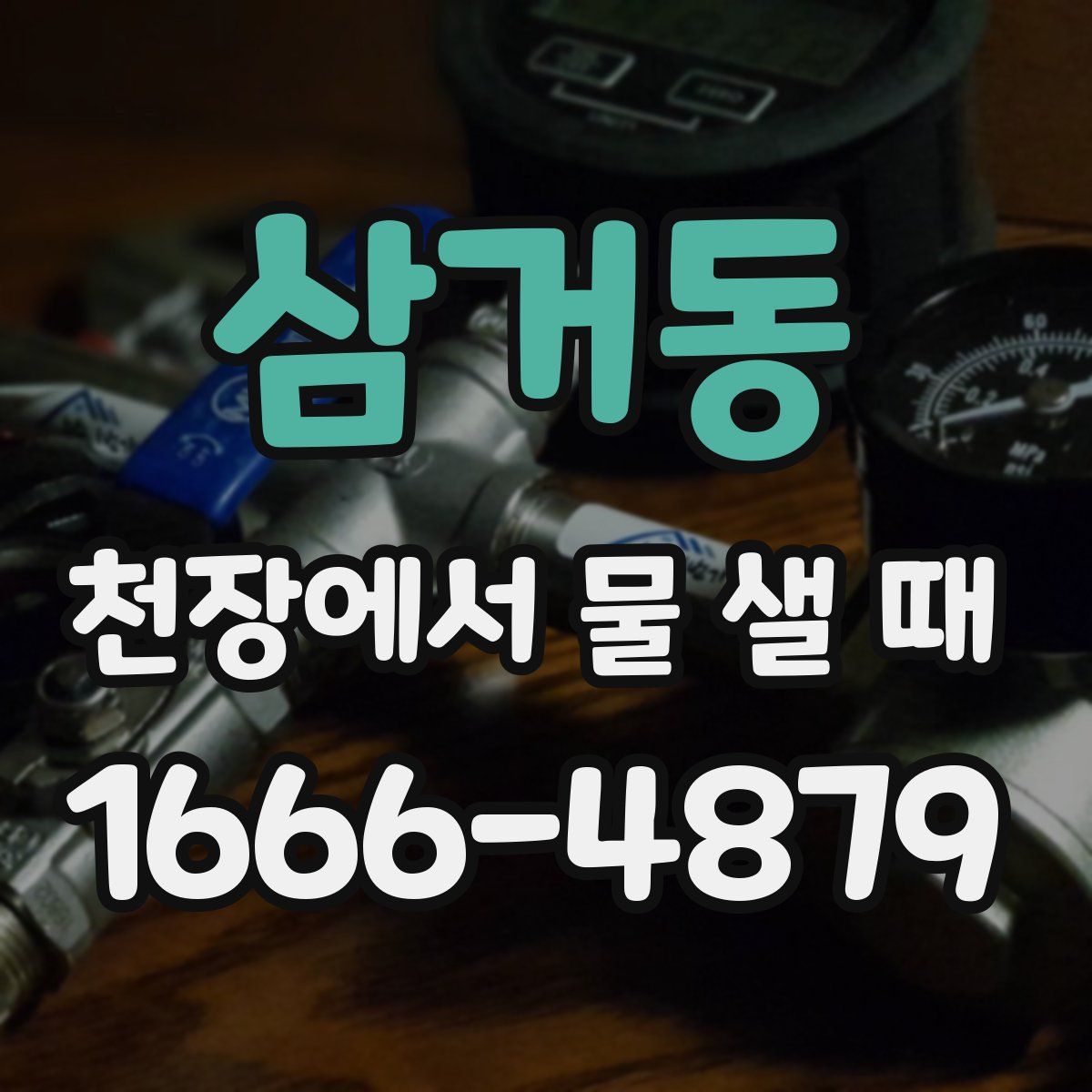 삼거동 천장에서 물 샐 때