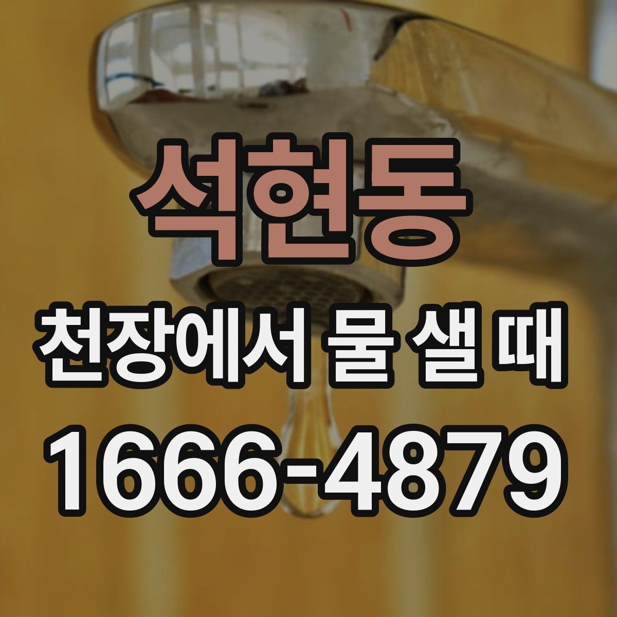 석현동 천장에서 물 샐 때