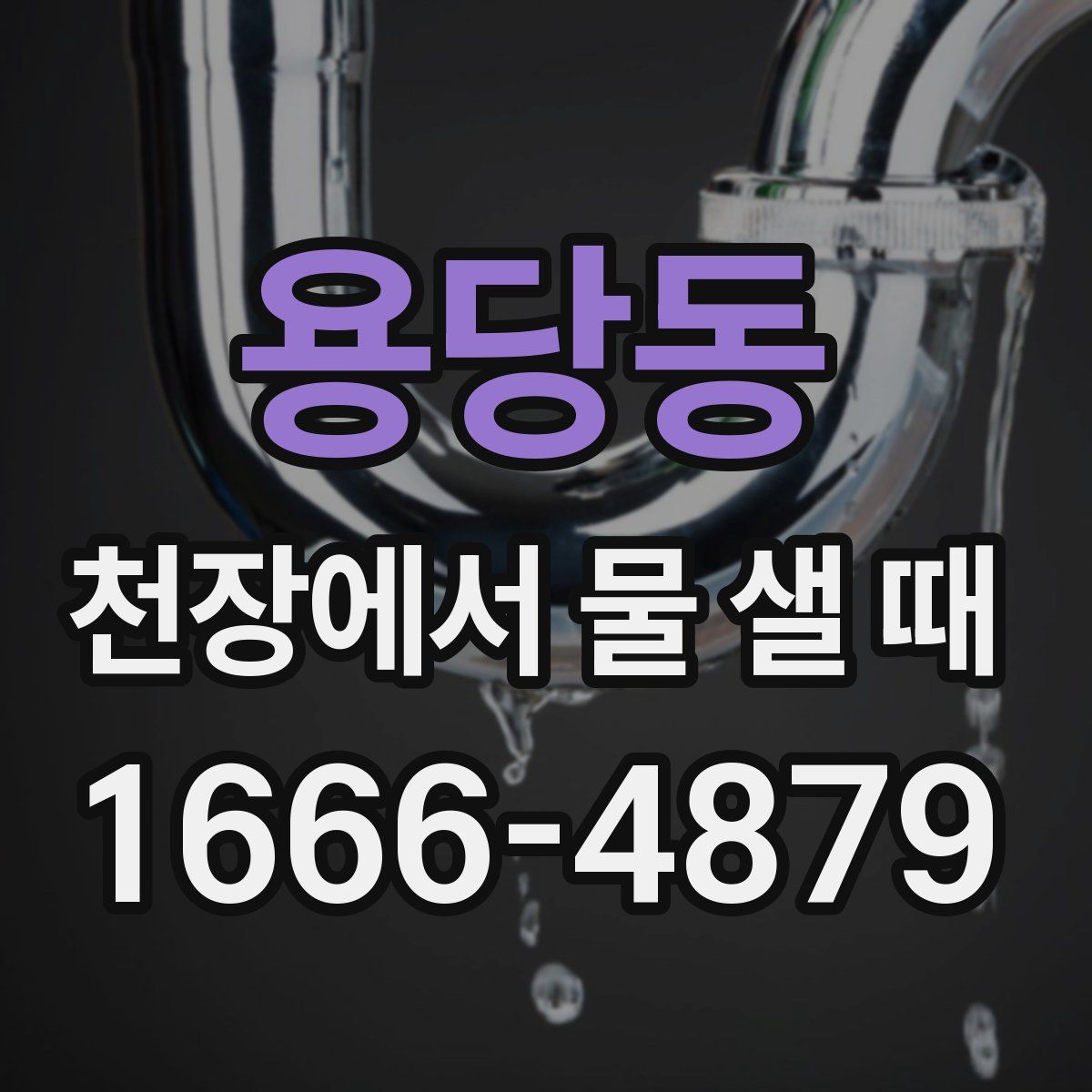 용당동 천장에서 물 샐 때
