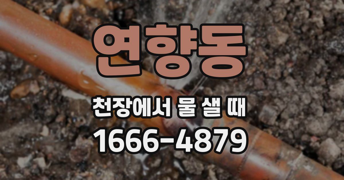 연향동 천장에서 물 샐 때