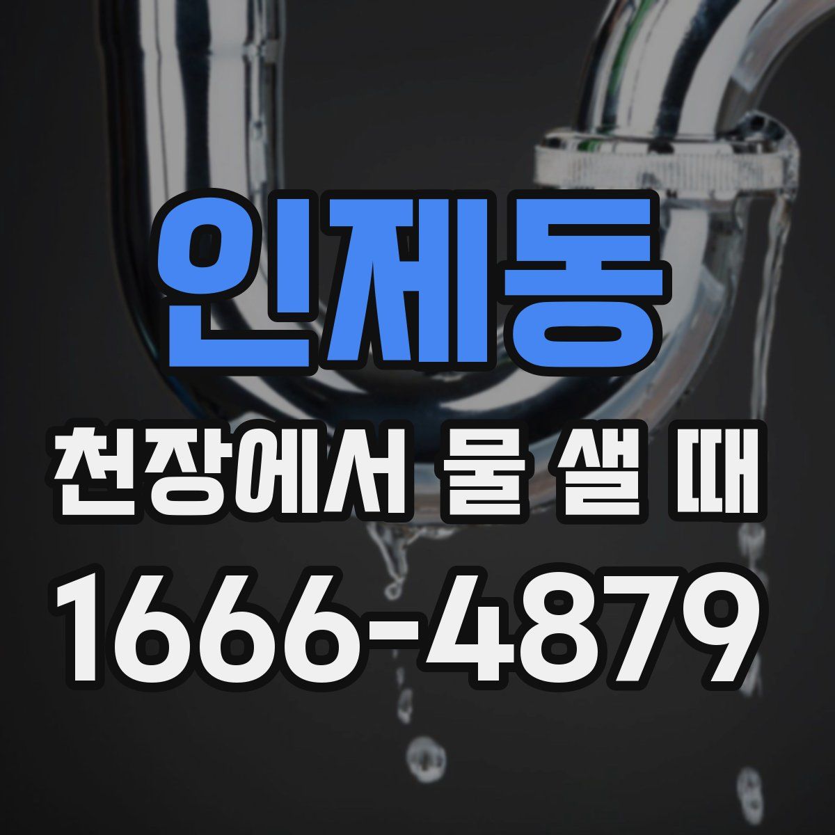 인제동 천장에서 물 샐 때