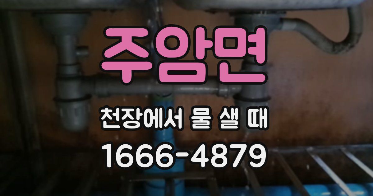 주암면 천장에서 물 샐 때
