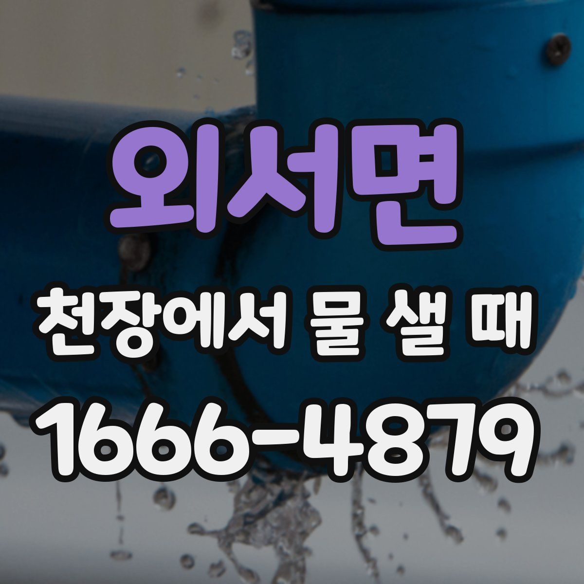 외서면 천장에서 물 샐 때