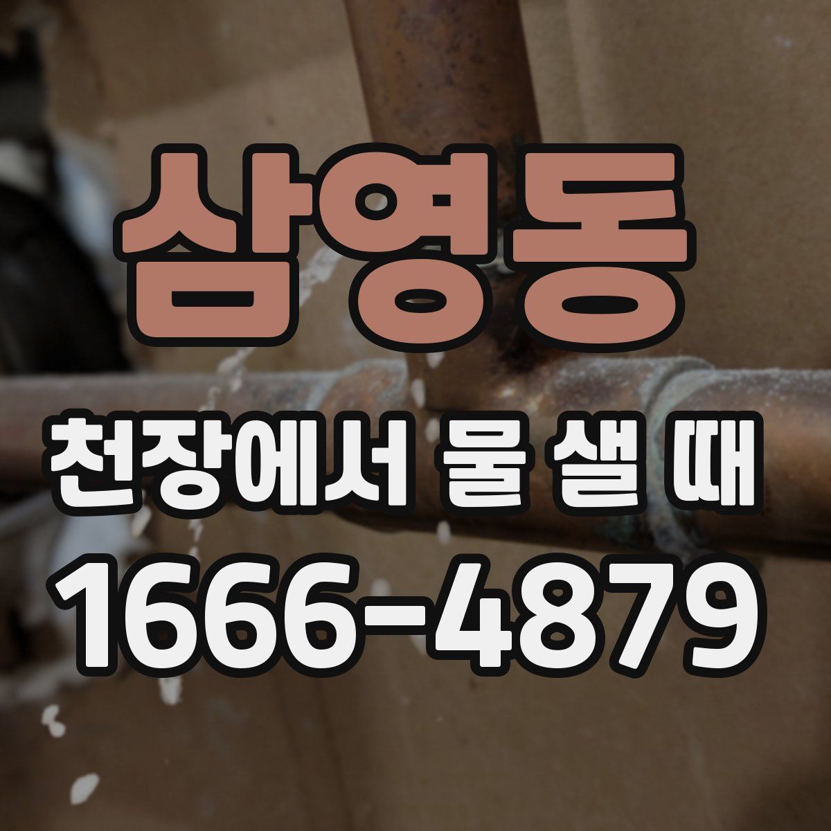 삼영동 천장에서 물 샐 때
