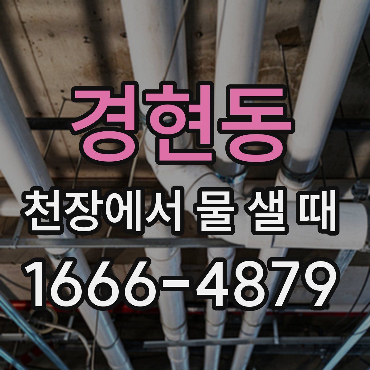 경현동 천장에서 물 샐 때