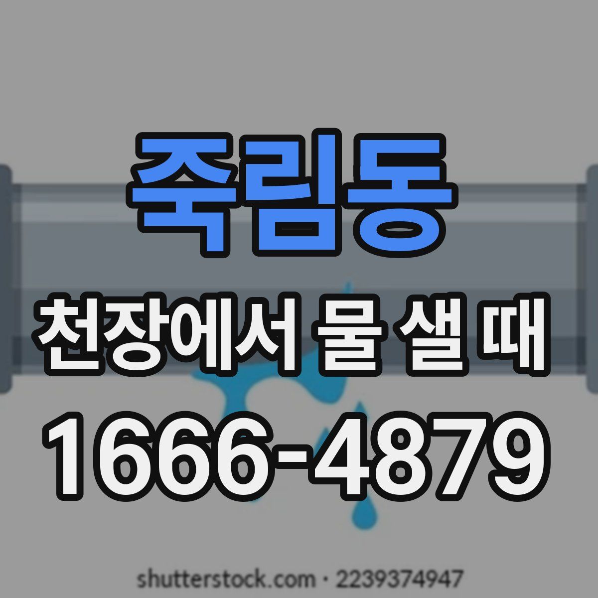 죽림동 천장에서 물 샐 때