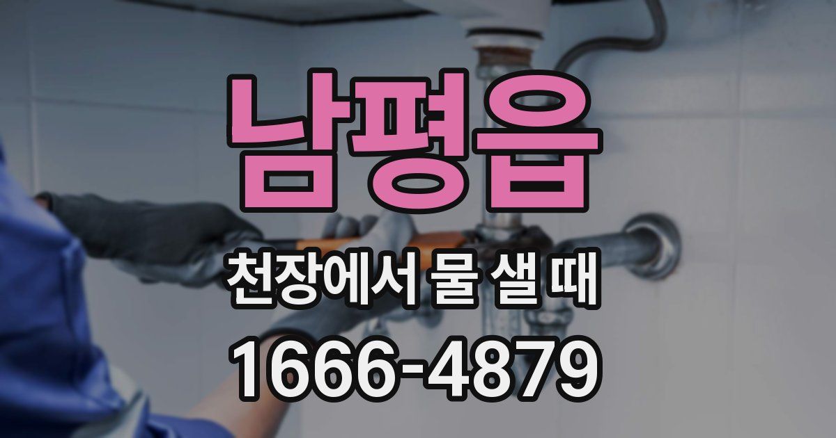 남평읍 천장에서 물 샐 때