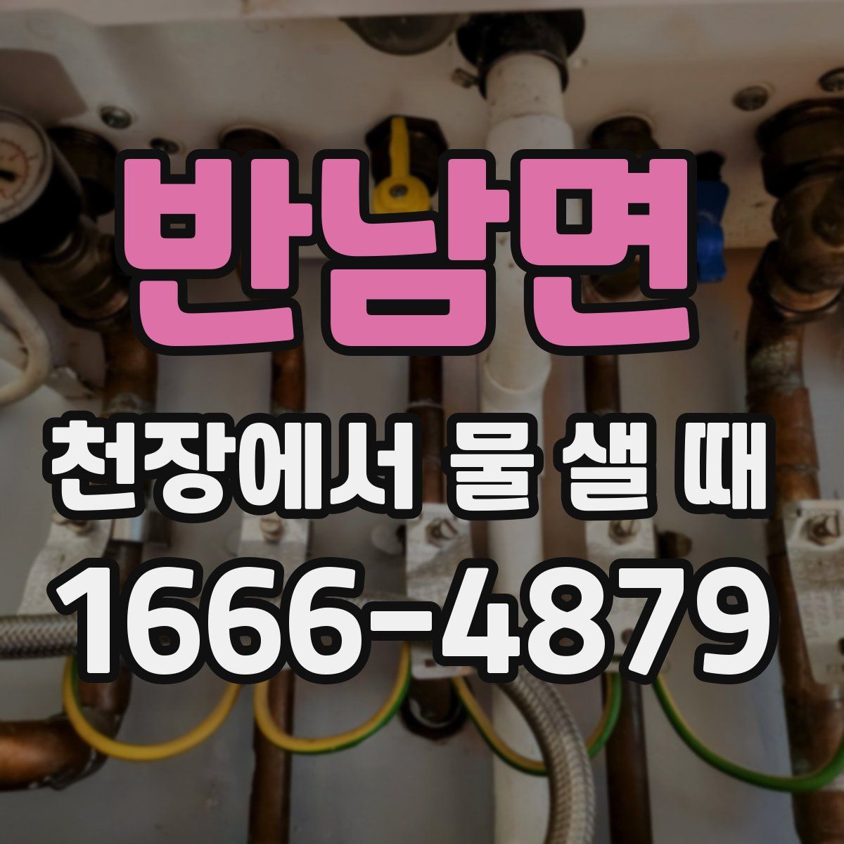 반남면 천장에서 물 샐 때