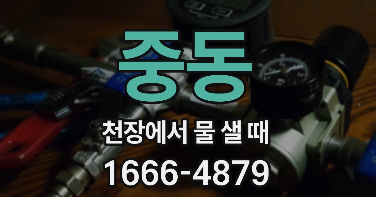 중동 천장에서 물 샐 때