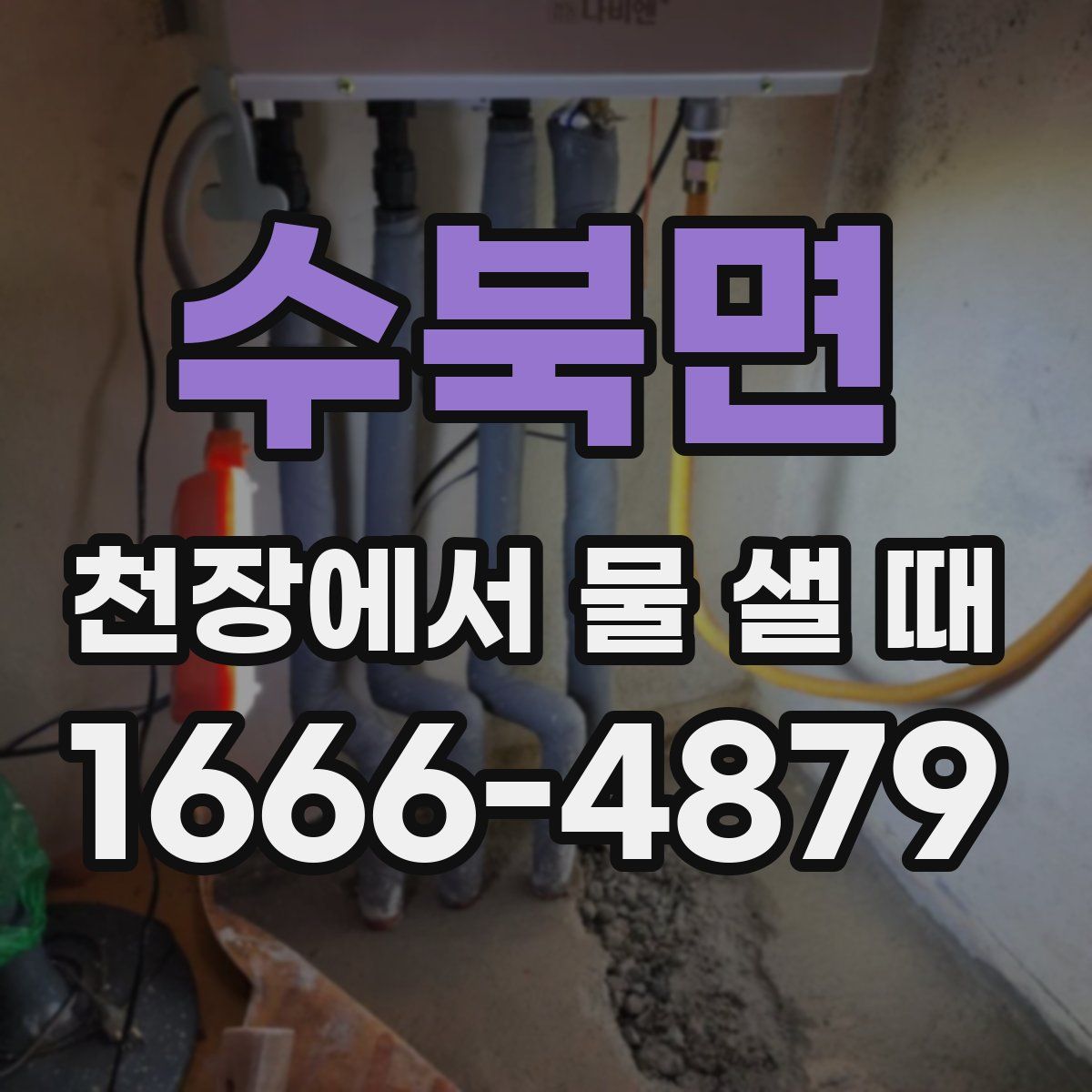 수북면 천장에서 물 샐 때
