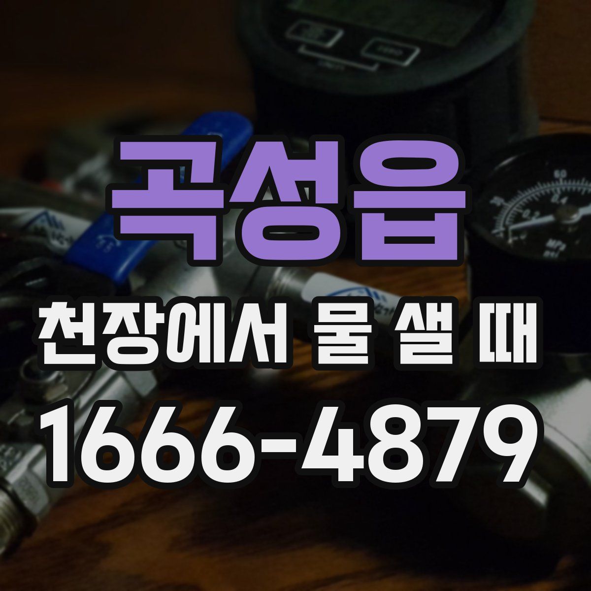 곡성읍 천장에서 물 샐 때