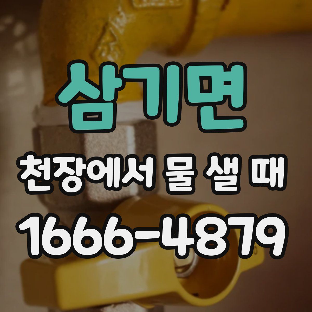 삼기면 천장에서 물 샐 때