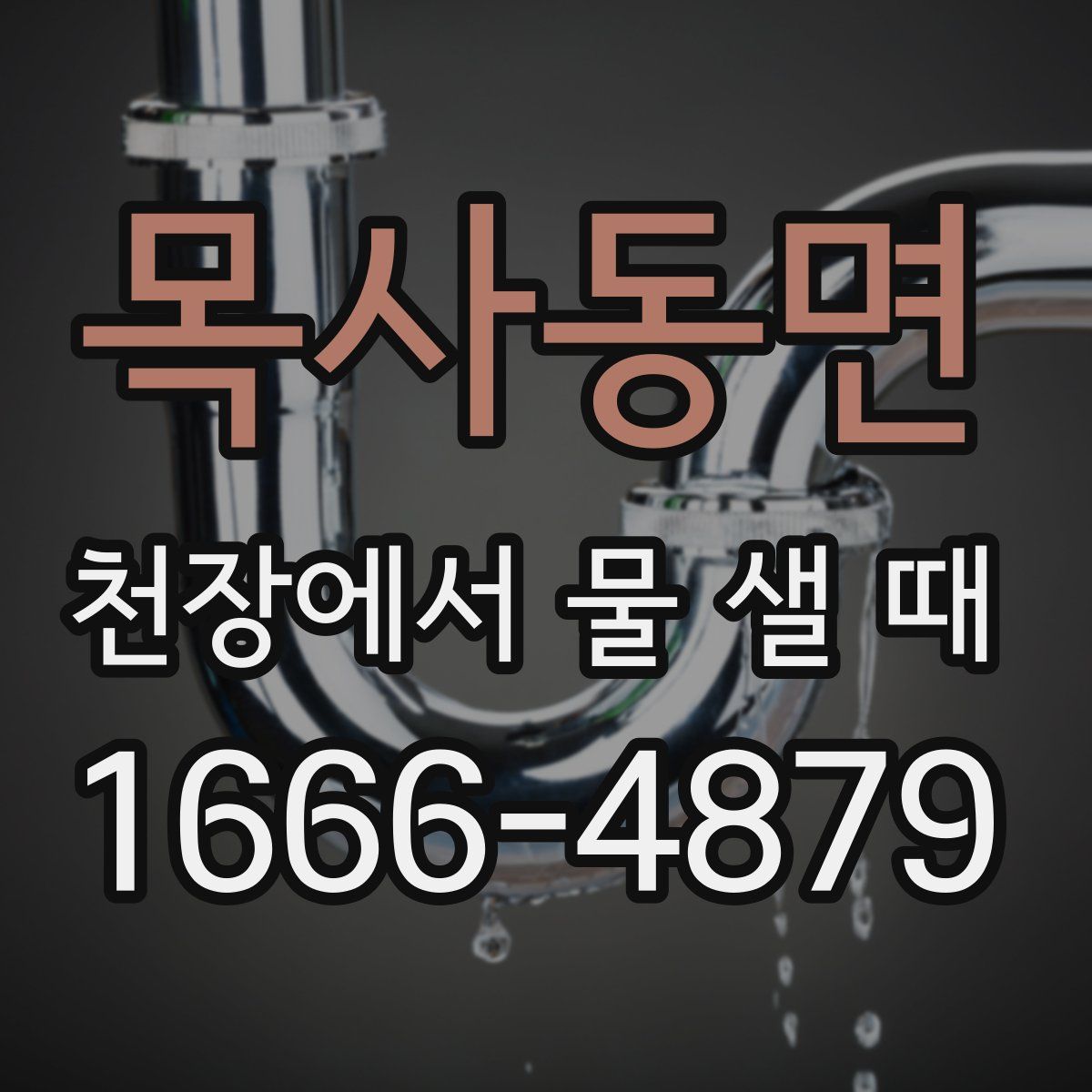 목사동면 천장에서 물 샐 때