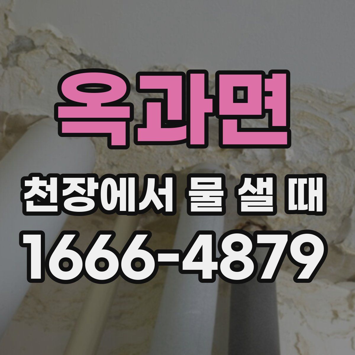 옥과면 천장에서 물 샐 때