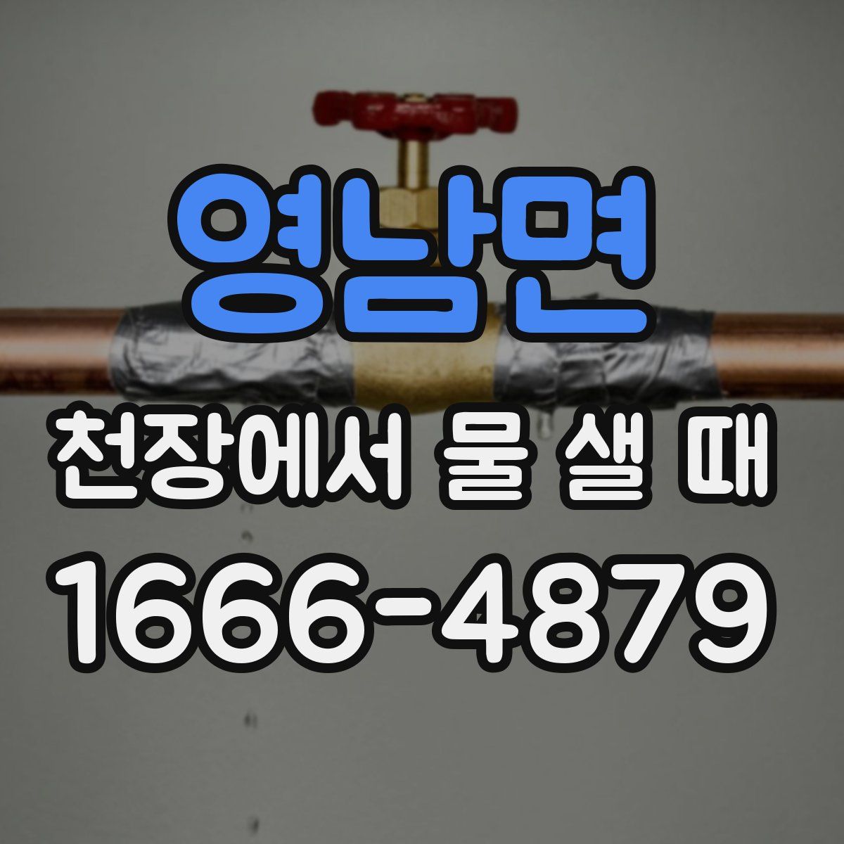 영남면 천장에서 물 샐 때