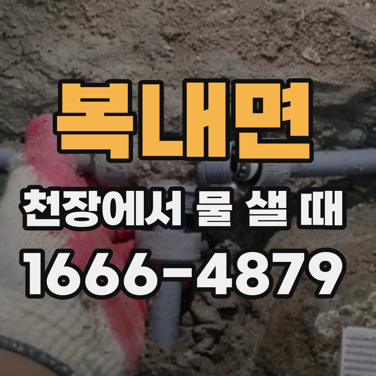 복내면 천장에서 물 샐 때