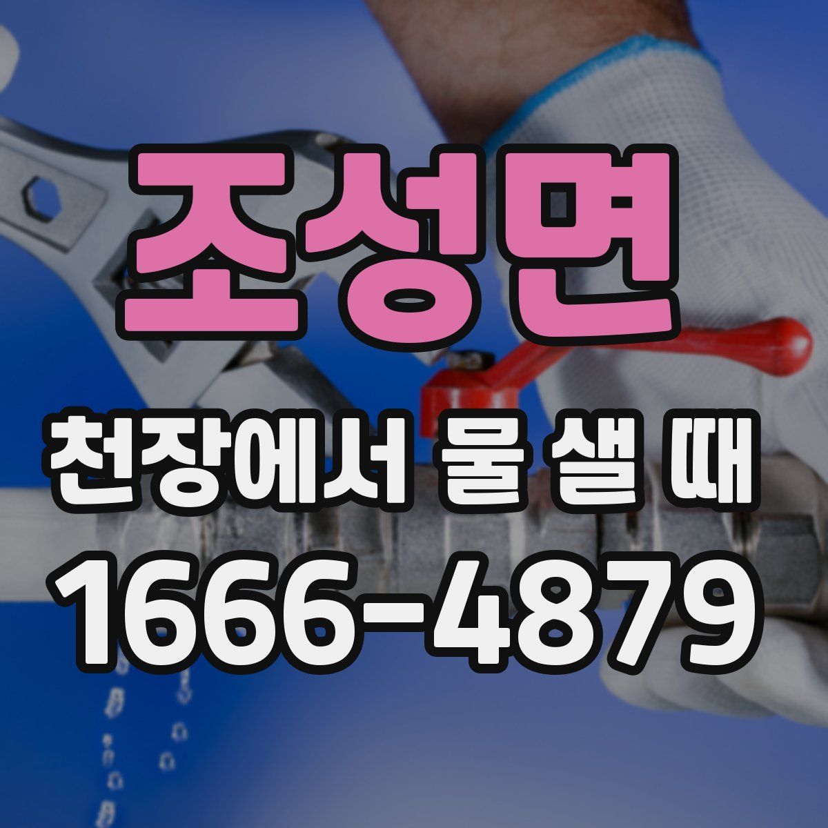 조성면 천장에서 물 샐 때