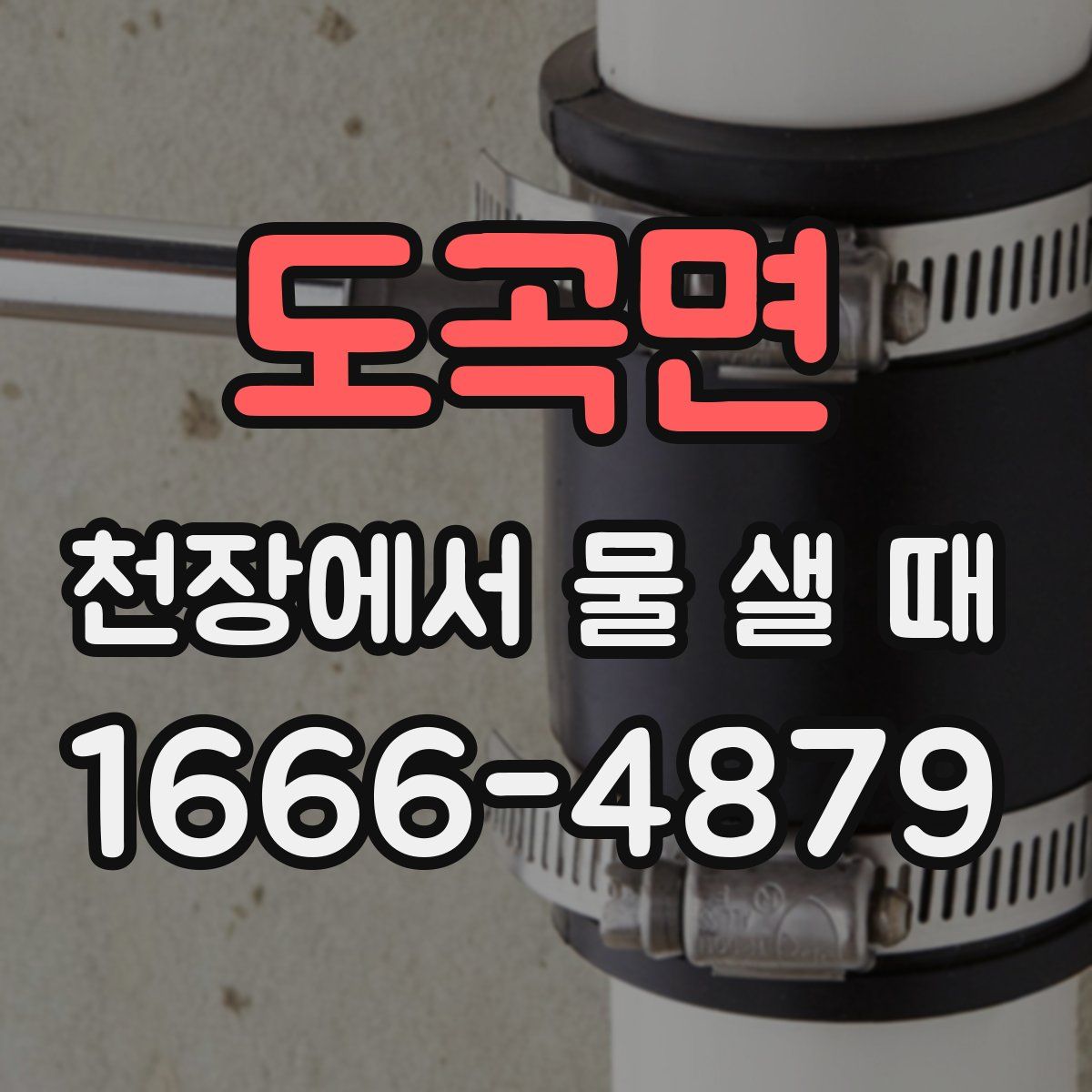 도곡면 천장에서 물 샐 때