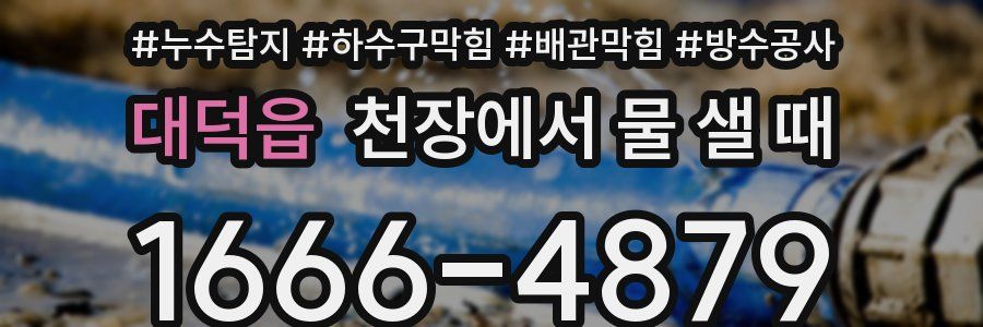 대덕읍 천장에서 물 샐 때