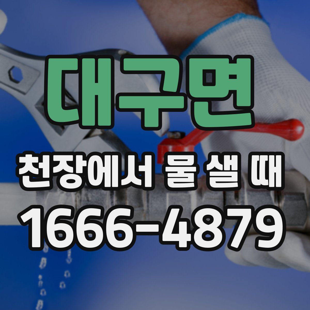 대구면 천장에서 물 샐 때