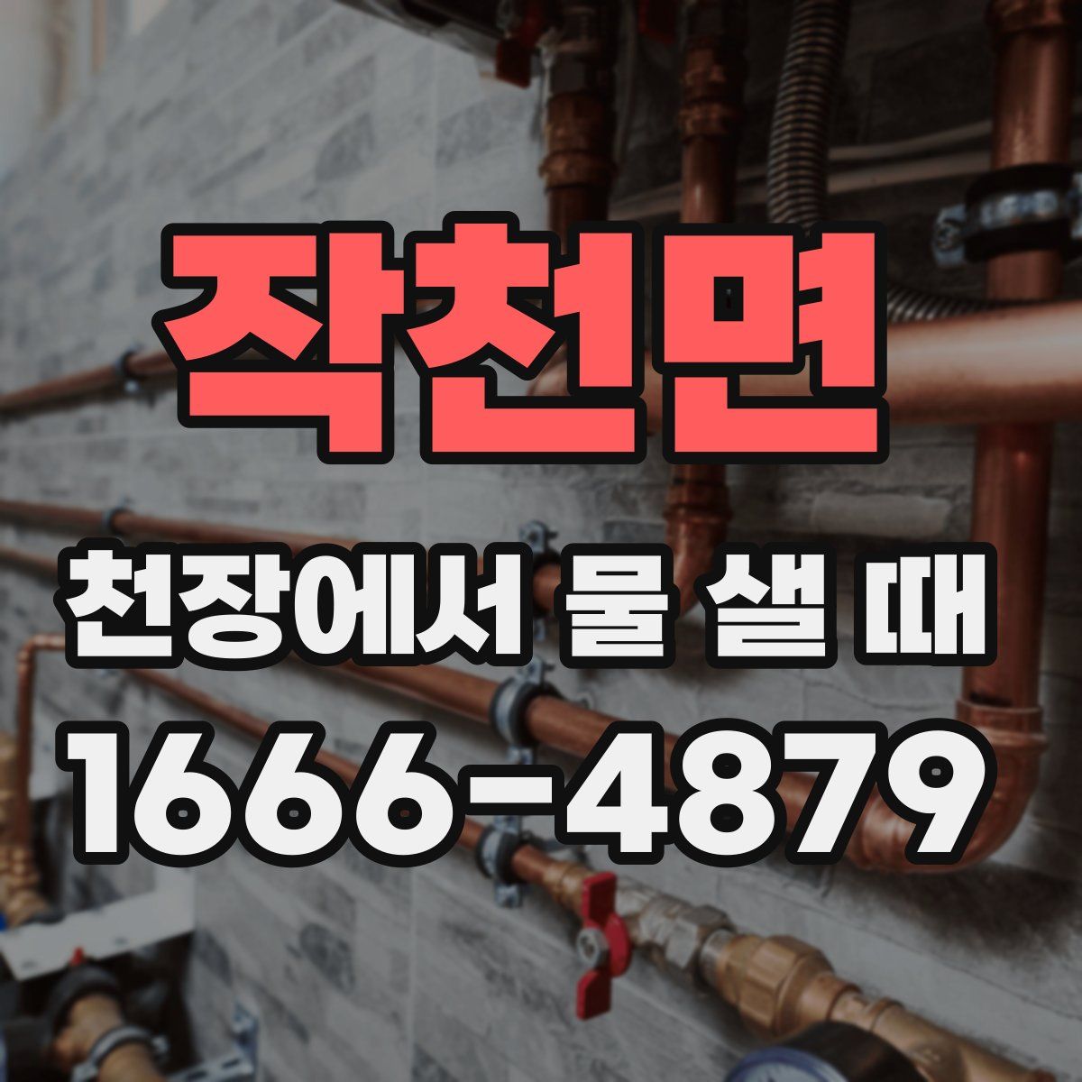 작천면 천장에서 물 샐 때