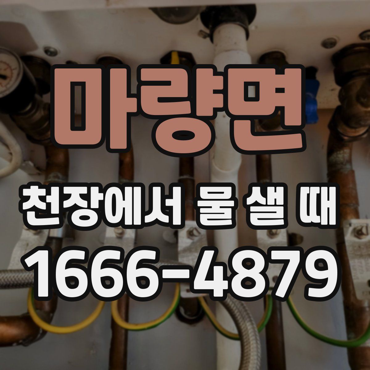 마량면 천장에서 물 샐 때