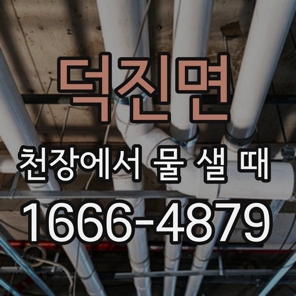덕진면 천장에서 물 샐 때