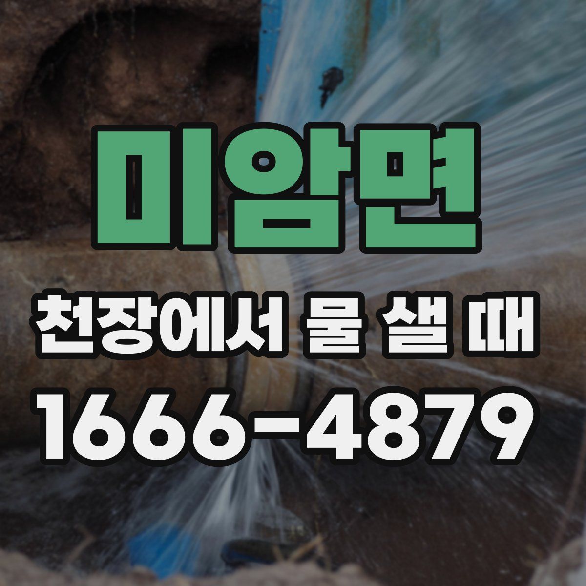 미암면 천장에서 물 샐 때