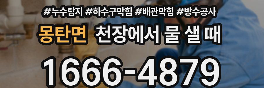 몽탄면 천장에서 물 샐 때