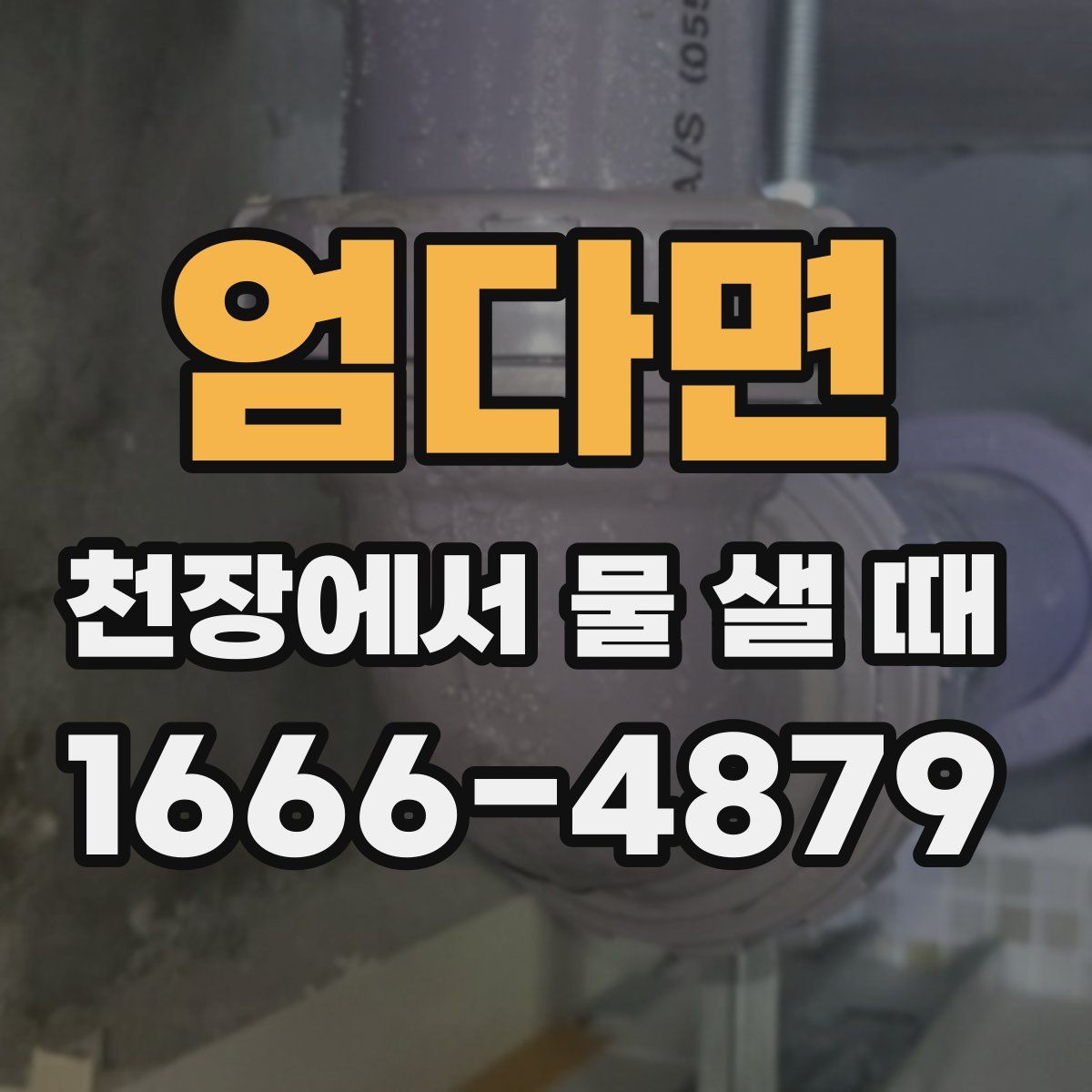 엄다면 천장에서 물 샐 때